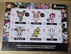 TOKIDOKI 6 FIGURE PACK 2 INCH DONUTELLA, MOZZARELLA,KAIJU TOKIMON,LATTE NIB