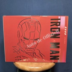 Autoking Iron Man MK5 Helmet Electronic Voice Activated Open&Close Gold Mask NEW