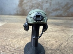 Valaverse Action Force Green Blk Tactical Helmet W/ Mic GI Joe Classified