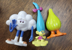 DreamWorks Trolls Mini Figures Lot of 9 Cake Toppers Toys Poppy Branch Cloud Guy
