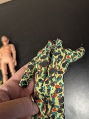 Vintage 1960’s Hong Kong Gi Joe Clone Doll Action Figure Knockoff Camo jumpsuit