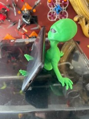 Green Alien Action Figure Phone/Tablet Stand