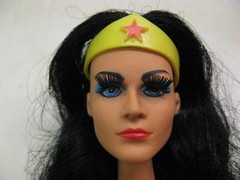 Mego Vintage 12” 1976 Wonder Woman Lynda Carter, Costume, Navy Dress