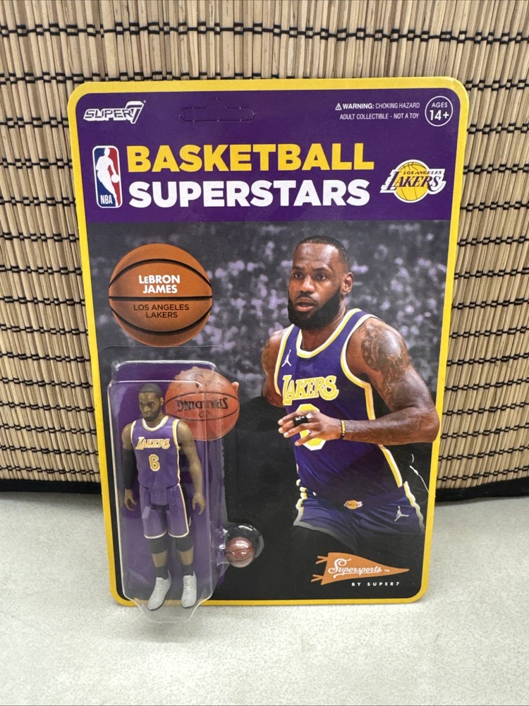 Super7 Basketball Superstars LeBron James Los Angeles Lakers Figure *Sealed*
