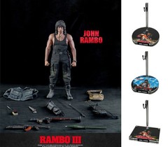 1/6 Scale Action Figure Display Stand Fit for Rambo First Blood John J. Rambo