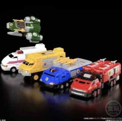 Power Rangers Lightspeed Rescue Gogo Five SMP Victory Robo Megazord Minipla USA
