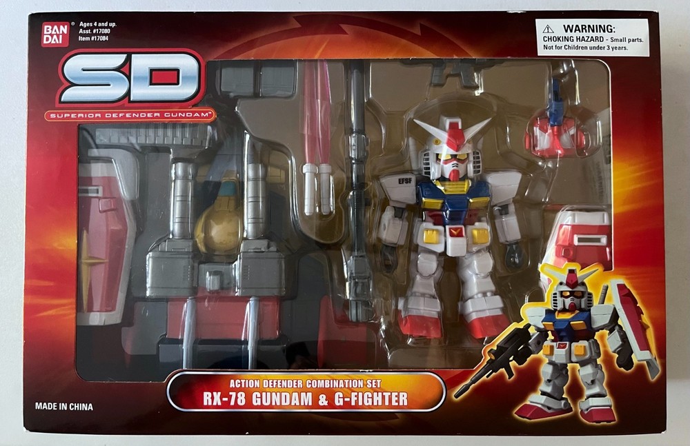 Superior Defender Gundam SD RX-78 & G Fighter Action Combination Set NIB