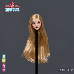 Z6TOYS 1/6 Female PALE Head Sculpt Movable Eyes For 12″ Figure ZC015 C ❶USA❶
