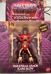 Masters of the Universe X Transformers Starscream Armor Scare Glow SEALED MISB