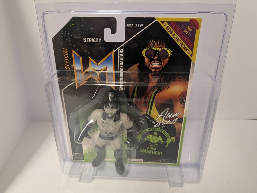 Chella Toys Adam Bomb Glow In The Dark Figure Loose Bubble WWE Aew WWF