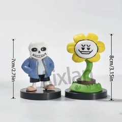 Aixlan UNDERTALE PVC Action Figure Flowey Sans Model Remastered Gift 7-8cm