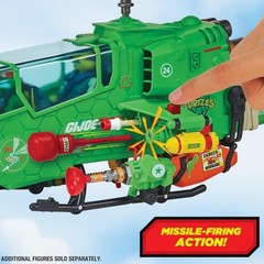 PRESALE TMNT x G.I. Joe Mashups Turtle-Fly Copter Roadblock-Wild Bill x Raphael