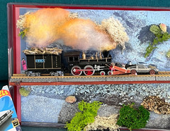BACK TO THE FUTURE TRAIN DISPLAY custom 1 of a kind its not a card and hot whee