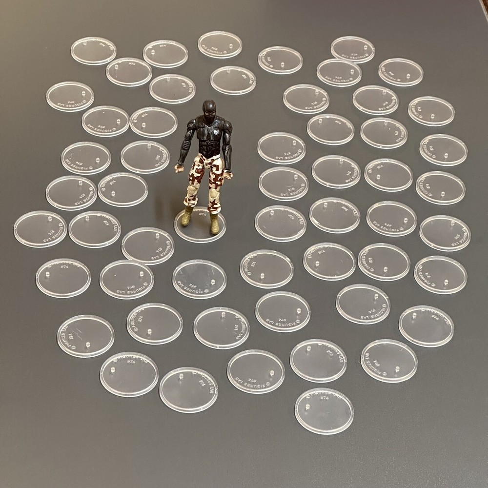 60 PCS 1.5″ Display Stand For Modern 25th Gi joe G.i Figure & 3.75” MARVEL DC G
