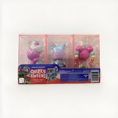 XOX Kweenie Quirky Kweens Series 3-Pack Premium 4″ Figurines & Display Cases