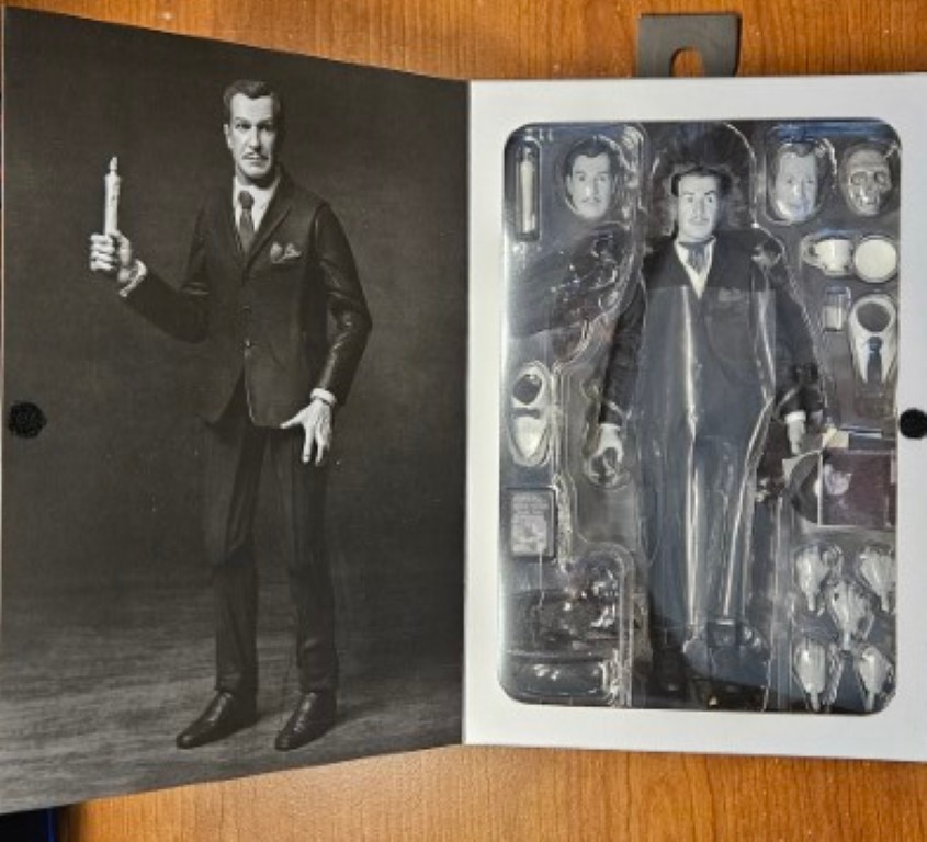 NECA Vincent Price Ultimate Black & White Figure & Toony Terrors Lot NEW Sealed
