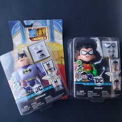 DC Teen Titans Go To The Movies Face Swappers Batman & Robin Action Figures New