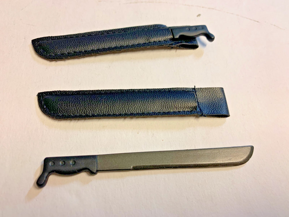 2 Jungle Machete & Sheath for GI Joe Dragon Ultimate Soldier 1/6 Figures WWII