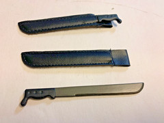 2 Jungle Machete & Sheath for GI Joe Dragon Ultimate Soldier 1/6 Figures WWII