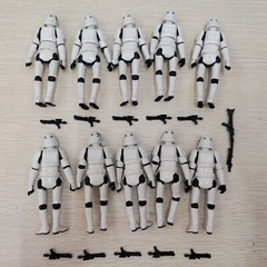10pcs 3.75″ Star Wars Stormtroopers Full Articulated Action Figure + 11 Blasters