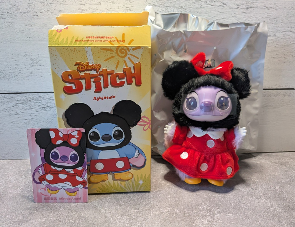 Minnie Angel – Hidden POP MART Disney Stitch Adventure Series Blind Box Keychain