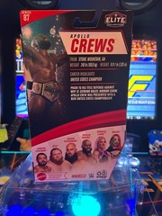 WWE Mattel Elite Series 87 Apollo Crews Chase White Trunks NIB Defender Case