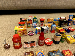 HUGE LOT OF 60+ ZURU MINI BRANDS FOOD, SNACKS, DRINKS & COLLECTOR’S CASE (AS IS)