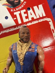 1983 B.A. Baracus MOC Vintage The A-Team Galoob 6″ Inch Mr. T Figure With Card