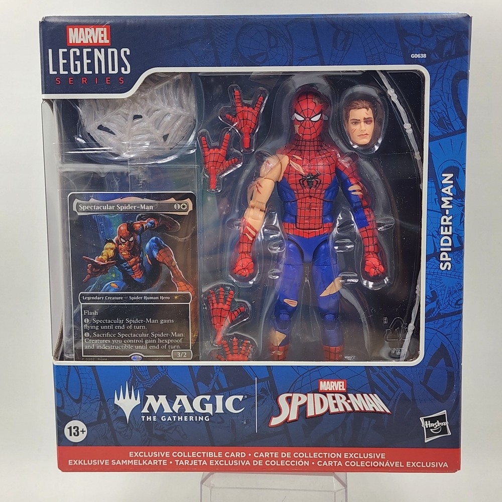 Spider-Man MarvelLegends x MagicTheGathering ActionFigure Set w/ PROMO *sealed