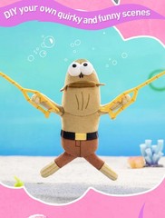 POP MART Residents of Bikini Bottom Whimsical Series 2 Pendant Plush Figure Doll