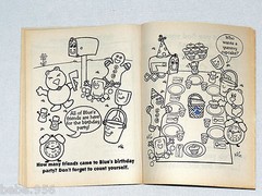 BLUE’S CLUES SUPER COLORING & ACTIVITY BOOK , BLUES BIRTHDAY , FROM 1998,