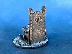 Hand-Painted 3D Printed Viking Jarl Figurine, Resin Miniature 40mm