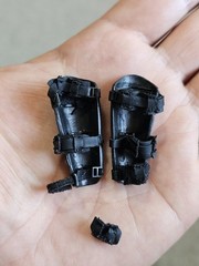 Hot Toys MMS192 G.I. JOE Retaliation SNAKE EYES Forearm Arm Gauntlets Bracers