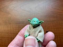 Vintage Kenner 1980 Star Wars Yoda HK COO Smile Factory w/ Match Accessories