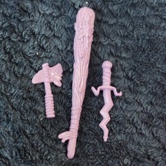 Teenage Mutant Ninja Turtles Purple Club And Hatchet,dagger, Accessory 1990s