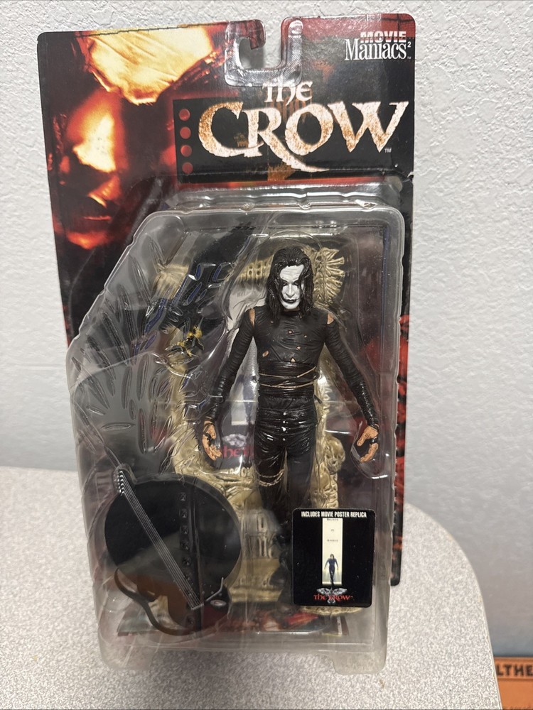 McFarlane The Crow Eric Draven Movie Maniacs 2 New Sealed