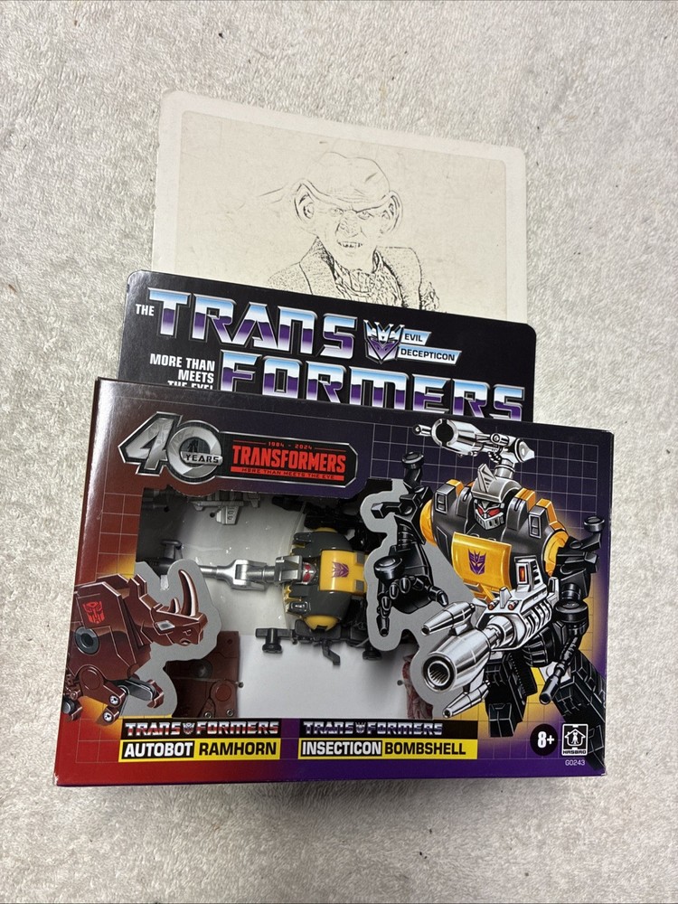 Transformers 40th Anniversary Autobot Ramhorn & Insecticon Bombshell Figures MIB