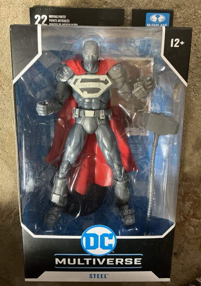 McFarlane DC Multiverse STEEL (REIGN OF THE SUPERMEN) 7″ Action Figure MIP!