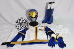 Gosei Sentai Dairanger 1/1 Scale Blue JIANG ER Cosplay Set Wearable Custom Prop