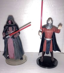 Star Wars 30th Anniversary Lot Of 2 Sith Lords Darth Revan & Darth Malak 3.75