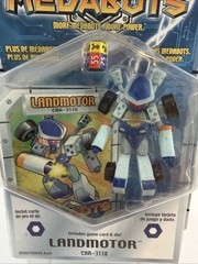 2001 HASBRO MEDABOTS LANDMOTOR CAR-3118 NEW GAME CARD AND DIE