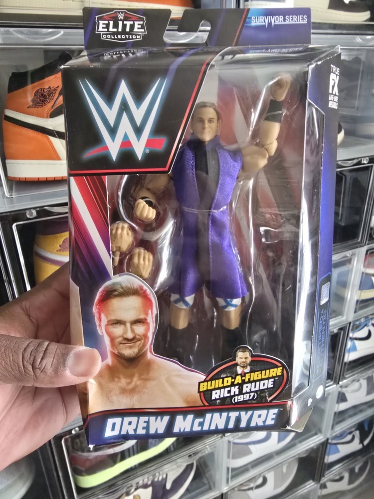 WWE ELITE SURVIVOR SERIES DREW McINTYRE BRAND NEW, NO BAF , BOX DAMAGED