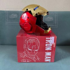 Iron Man Gold MK5 Helmet Electronic Voice Activated Open&Close Mask Autoking