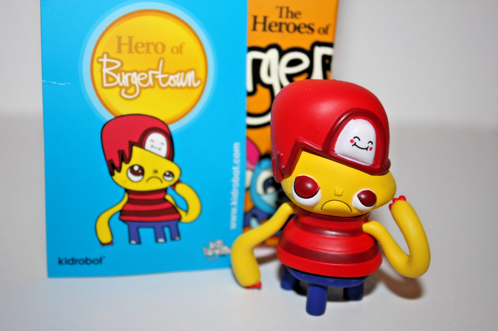 KIDROBOT 2008 DOOFUS THE HEROES OF BURGERTOWN JON BURGERMAN DESIGNER ART TOY