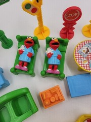 1980s Sesame Street Figures Accessories Vintage 27 Pieces