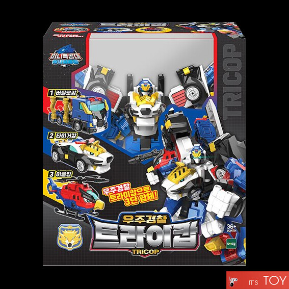 Miniforce Animal Tron TRICOP Space Police 3-Integration Transforming Robot Car
