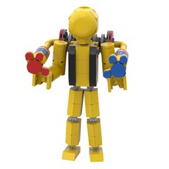 Poppy Playtime Figure Player No.1 with GrabPack Building Block Fan Surprise Gift