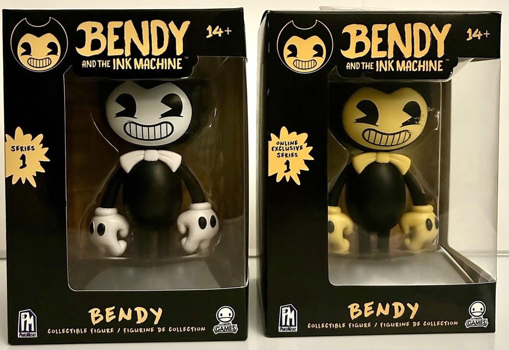 PHAT MOJO Bendy And The Ink Machine Series 1 Set Of 2 Yellow & White Vinyl New