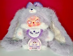 Baby Three Sugar Baby V2 400% Blueberry Mousse Custom Hello Kitty Eyes Plush