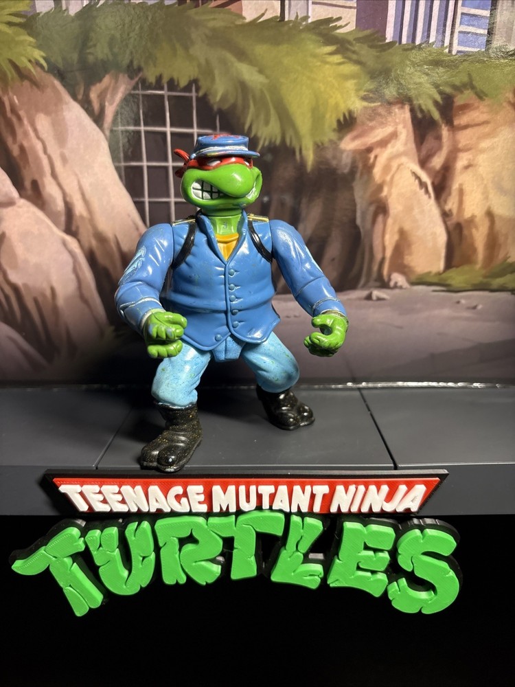 Vintage 1992 TMNT Yankee Doodle Raph Mutant Military Figure Playmates Turtles